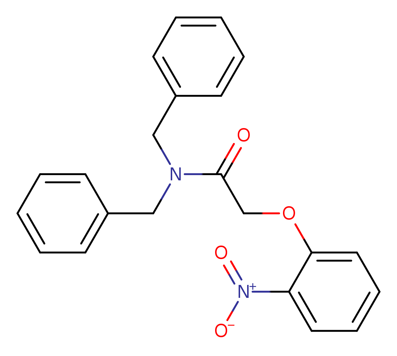 N,N-dibenzyl-2-(2-nitrophenoxy)acetamide
