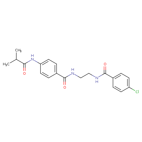 4-chloro-N-(2-{[4-(2-methylpropanamido)phenyl]formamido}ethyl)benzamide