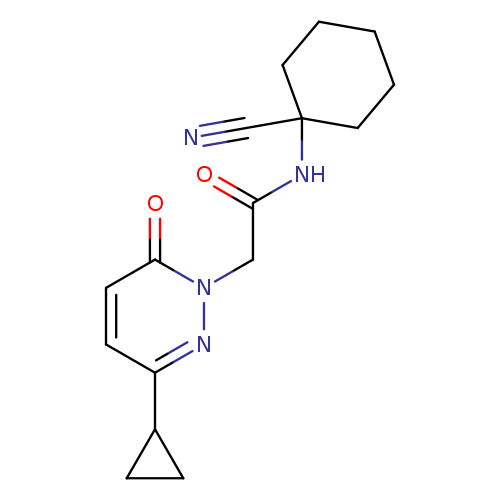 N-(1-cyanocyclohexyl)-2-(3-cyclopropyl-6-oxo-1,6-dihydropyridazin-1-yl)acetamide