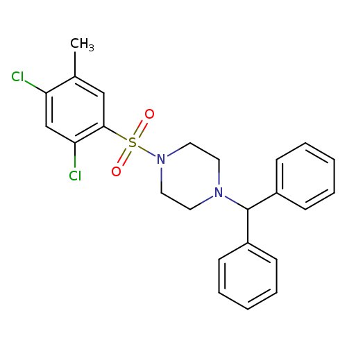 1-(2,4-dichloro-5-methylbenzenesulfonyl)-4-(diphenylmethyl)piperazine