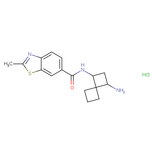 N-{3-aminospiro[3.3]heptan-1-yl}-2-methyl-1,3-benzothiazole-6-carboxamide hydrochloride
