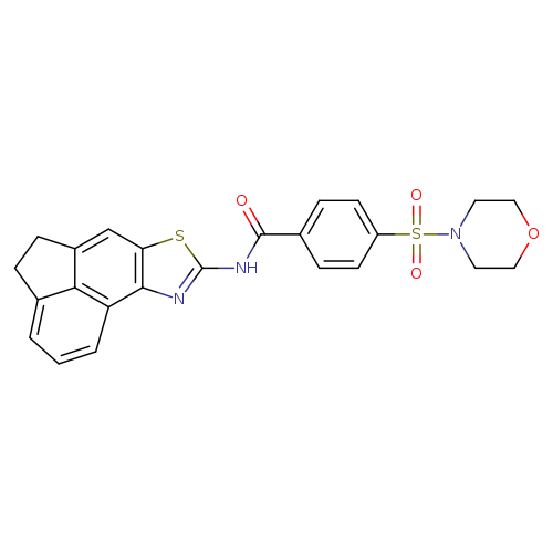 4-(morpholine-4-sulfonyl)-N-{5-thia-3-azatetracyclo[6.6.1.0^{2,6}.0^{11,15}]pentadeca-1(15),2(6),3,7,11,13-hexaen-4-yl}benzamide