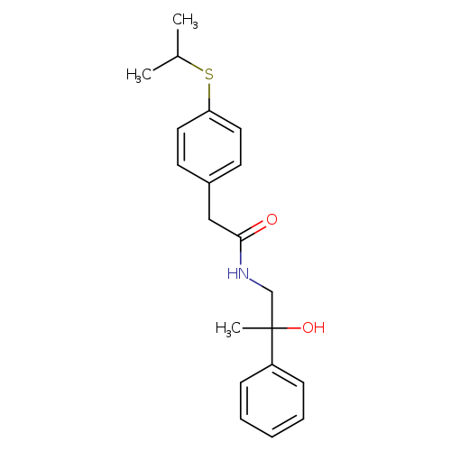 N-(2-hydroxy-2-phenylpropyl)-2-[4-(propan-2-ylsulfanyl)phenyl]acetamide