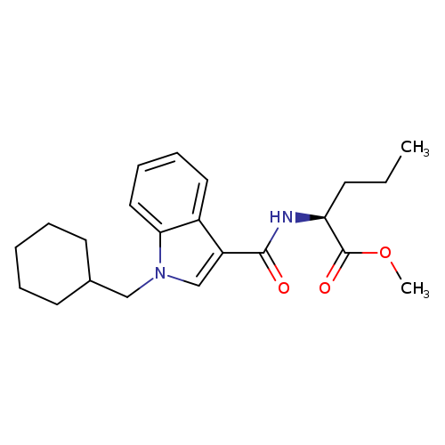 methyl(S)-2-(1-(cyclohexylmethyl)-1H-indole-3-carboxamido)pentanoate