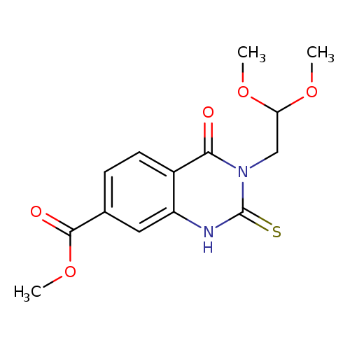 7-Quinazolinecarboxylic acid, 3-(2,2-dimethoxyethyl)-1,2,3,4-tetrahydro-4-oxo-2-thioxo-, methyl ester