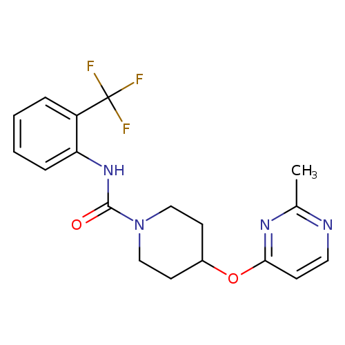 4-[(2-methylpyrimidin-4-yl)oxy]-N-[2-(trifluoromethyl)phenyl]piperidine-1-carboxamide