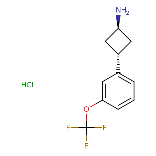 3-[3-(trifluoromethoxy)phenyl]cyclobutan-1-amine hydrochloride, trans