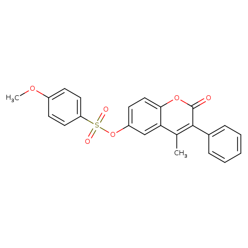 4-methyl-2-oxo-3-phenyl-2H-chromen-6-yl 4-methoxybenzene-1-sulfonate