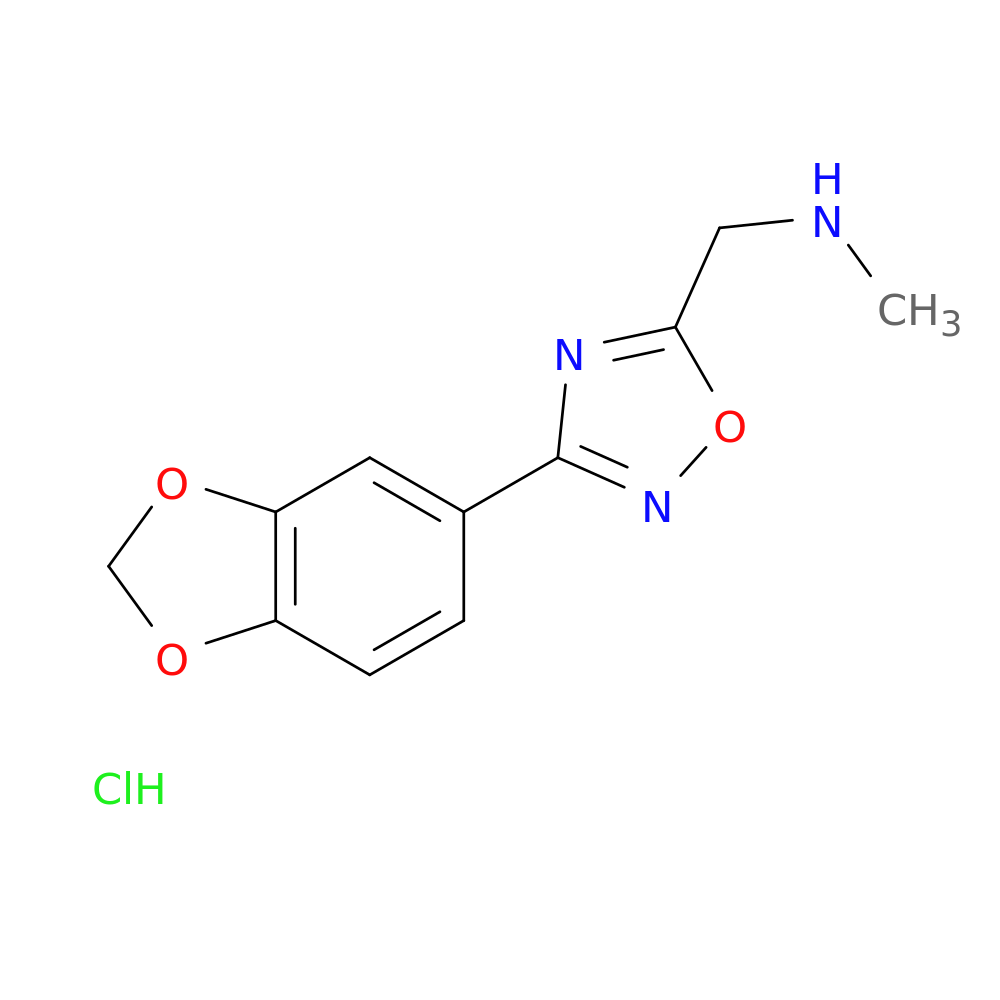 {[3-(2H-1,3-benzodioxol-5-yl)-1,2,4-oxadiazol-5-yl]methyl}(methyl)amine hydrochloride