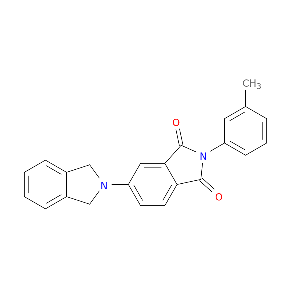 2-(3-methylphenyl)-5-(isoindolin-2-yl)-1H-isoindole-1,3(2H)-dione