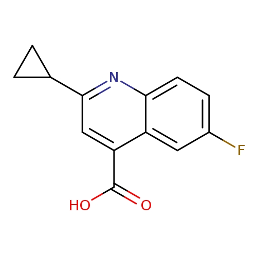 2-Cyclopropyl-6-fluoroquinoline-4-carboxylic acid