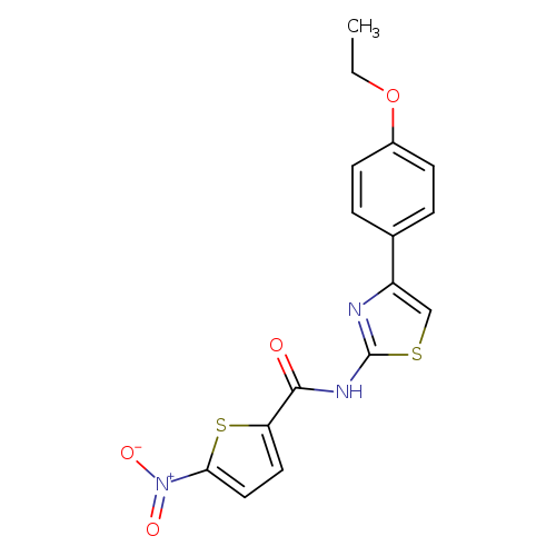 N-[4-(4-ethoxyphenyl)-1,3-thiazol-2-yl]-5-nitrothiophene-2-carboxamide