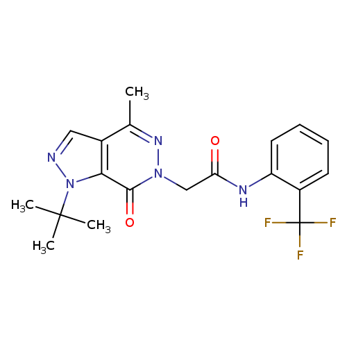 2-{1-tert-butyl-4-methyl-7-oxo-1H,6H,7H-pyrazolo[3,4-d]pyridazin-6-yl}-N-[2-(trifluoromethyl)phenyl]acetamide