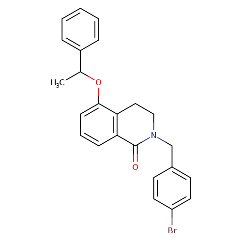 2-[(4-bromophenyl)methyl]-5-(1-phenylethoxy)-1,2,3,4-tetrahydroisoquinolin-1-one