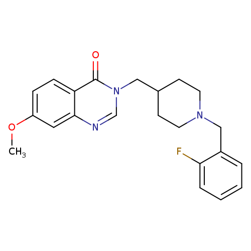 3-({1-[(2-fluorophenyl)methyl]piperidin-4-yl}methyl)-7-methoxy-3,4-dihydroquinazolin-4-one