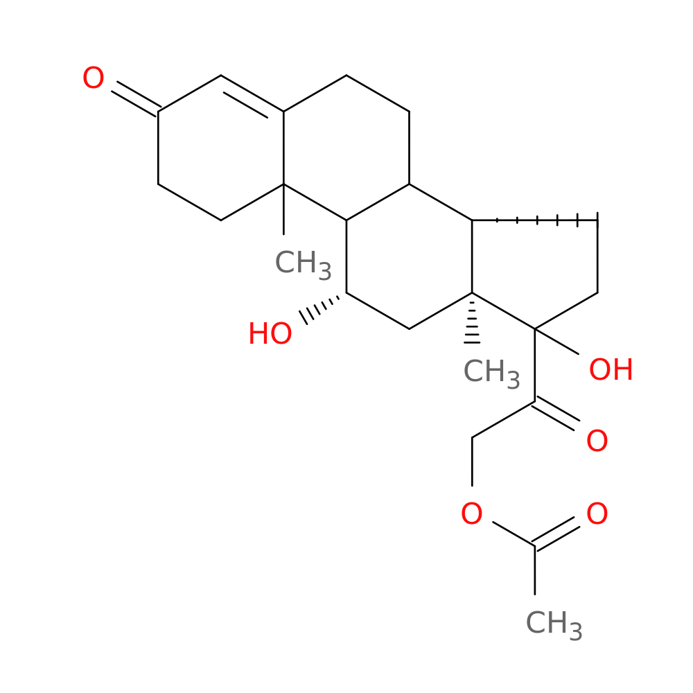 21-Acetoxy-11β,17-dihydroxypregn-4-en-3,20-dione