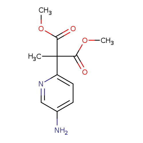 1,3-dimethyl 2-(5-aminopyridin-2-yl)-2-methylpropanedioate