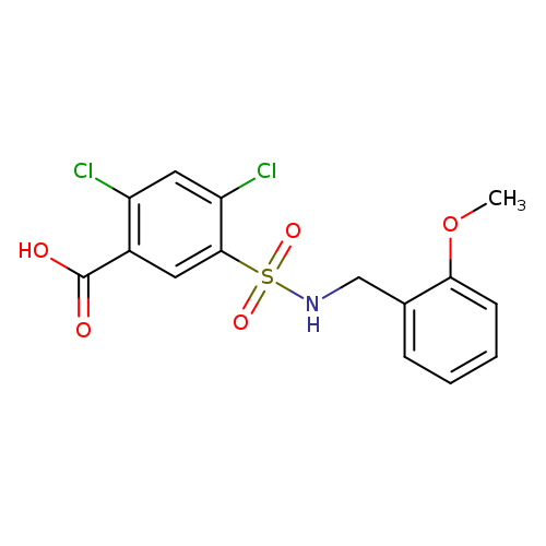 2,4-dichloro-5-{[(2-methoxyphenyl)methyl]sulfamoyl}benzoic acid