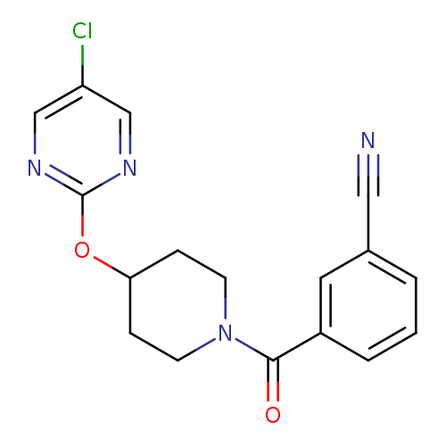 3-{4-[(5-chloropyrimidin-2-yl)oxy]piperidine-1-carbonyl}benzonitrile