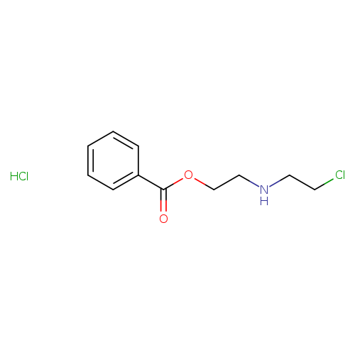 2-[(2-Chloroethyl)amino]ethyl benzoate HCl
