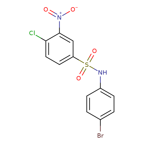 N-(4-bromophenyl)-4-chloro-3-nitrobenzene-1-sulfonamide