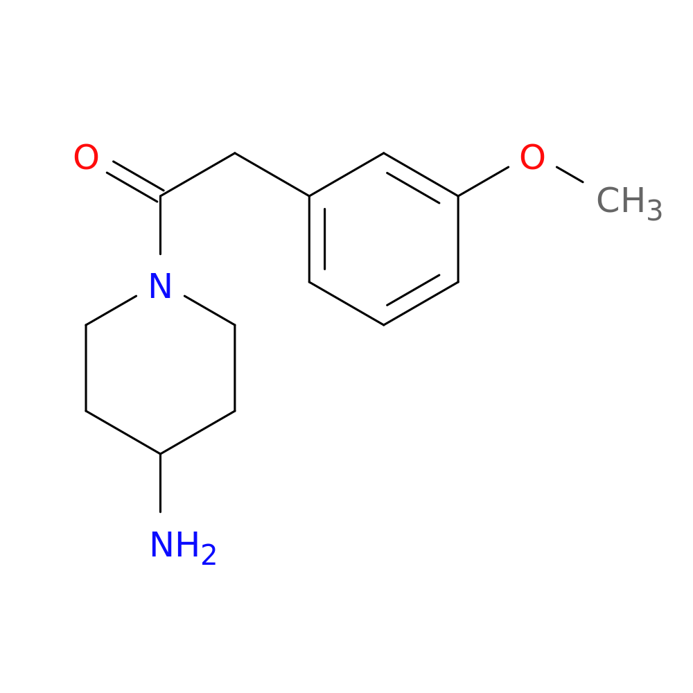 1-(4-aminopiperidin-1-yl)-2-(3-methoxyphenyl)ethan-1-one