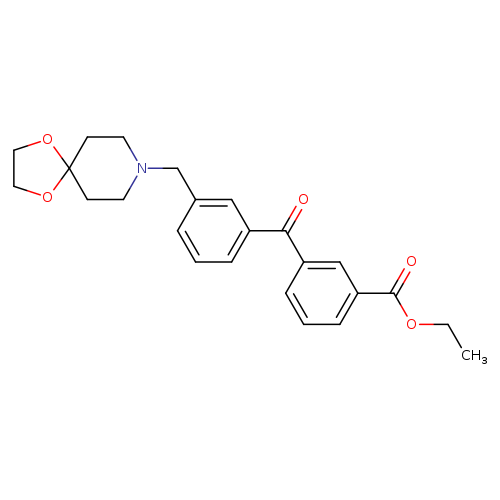 Ethyl 3-(3-(1,4-dioxa-8-azaspiro[4.5]decan-8-ylmethyl)benzoyl)benzoate