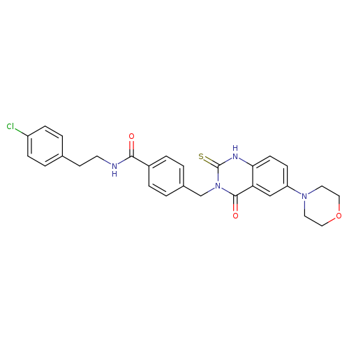 N-[2-(4-chlorophenyl)ethyl]-4-{[6-(morpholin-4-yl)-4-oxo-2-sulfanylidene-1,2,3,4-tetrahydroquinazolin-3-yl]methyl}benzamide