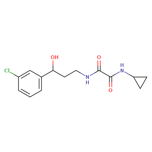 N'-[3-(3-chlorophenyl)-3-hydroxypropyl]-N-cyclopropylethanediamide