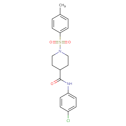N-(4-chlorophenyl)-1-(4-methylbenzenesulfonyl)piperidine-4-carboxamide