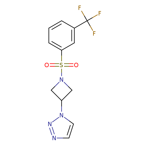 1-{1-[3-(trifluoromethyl)benzenesulfonyl]azetidin-3-yl}-1H-1,2,3-triazole