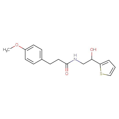 N-[2-hydroxy-2-(thiophen-2-yl)ethyl]-3-(4-methoxyphenyl)propanamide