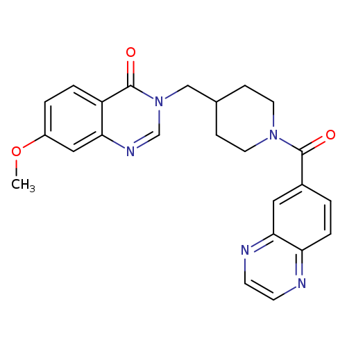 7-methoxy-3-{[1-(quinoxaline-6-carbonyl)piperidin-4-yl]methyl}-3,4-dihydroquinazolin-4-one