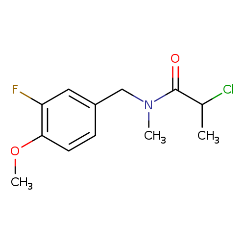 2-chloro-N-[(3-fluoro-4-methoxyphenyl)methyl]-N-methylpropanamide