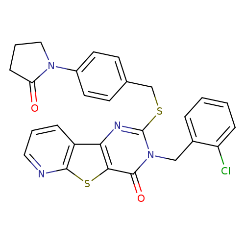 5-[(2-chlorophenyl)methyl]-4-({[4-(2-oxopyrrolidin-1-yl)phenyl]methyl}sulfanyl)-8-thia-3,5,10-triazatricyclo[7.4.0.0^{2,7}]trideca-1(9),2(7),3,10,12-pentaen-6-one