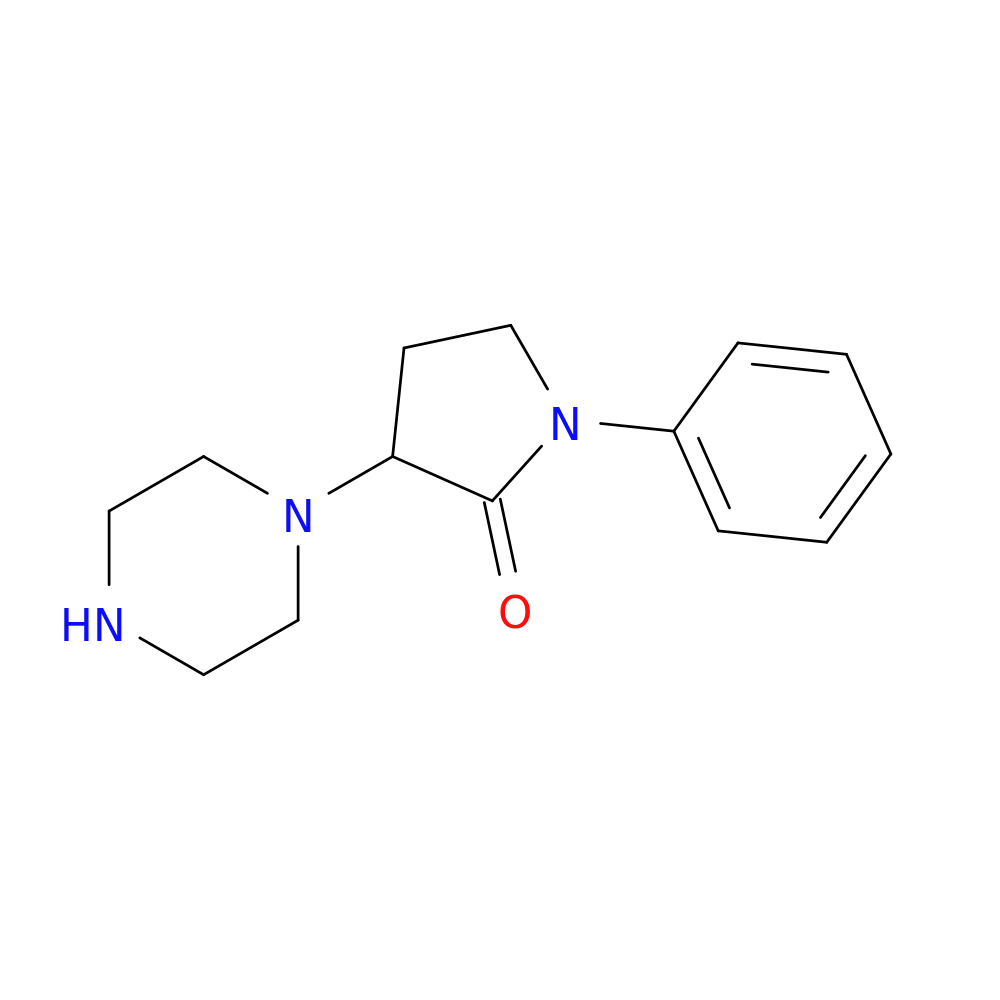 1-phenyl-3-(piperazin-1-yl)pyrrolidin-2-one