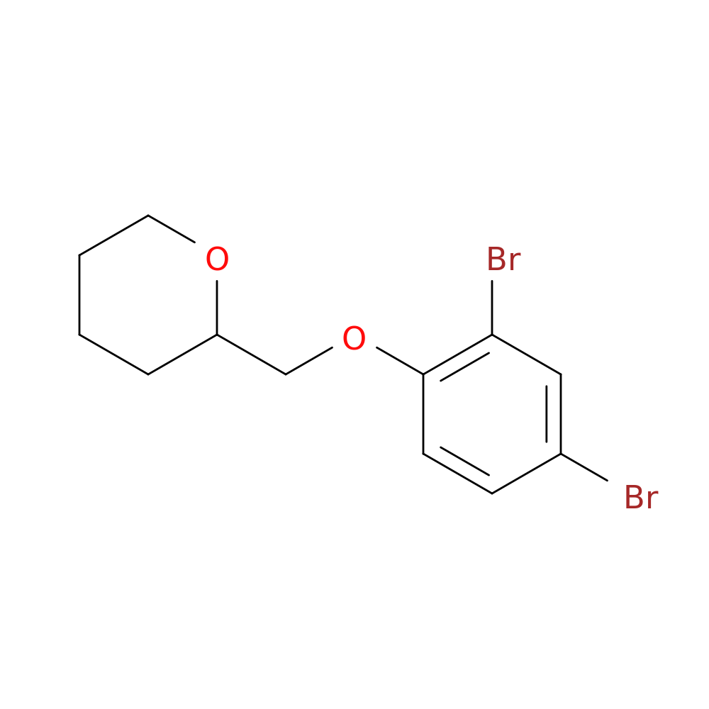 2-((2,4-Dibromophenoxy)methyl)tetrahydro-2H-pyran