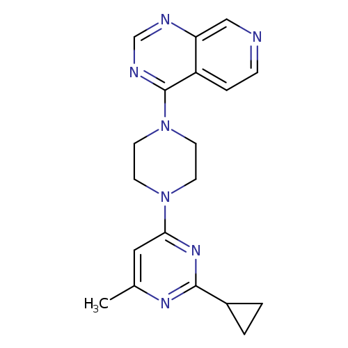 2-cyclopropyl-4-methyl-6-(4-{pyrido[3,4-d]pyrimidin-4-yl}piperazin-1-yl)pyrimidine