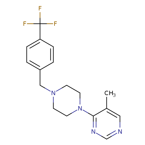 5-methyl-4-(4-{[4-(trifluoromethyl)phenyl]methyl}piperazin-1-yl)pyrimidine