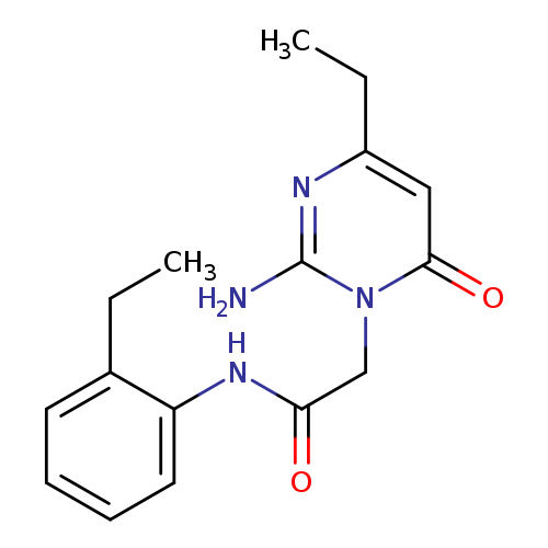 2-(2-amino-4-ethyl-6-oxo-1,6-dihydropyrimidin-1-yl)-N-(2-ethylphenyl)acetamide