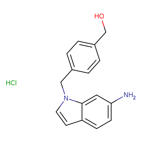 {4-[(6-amino-1H-indol-1-yl)methyl]phenyl}methanol hydrochloride