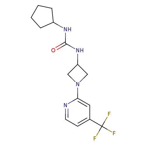 1-cyclopentyl-3-{1-[4-(trifluoromethyl)pyridin-2-yl]azetidin-3-yl}urea