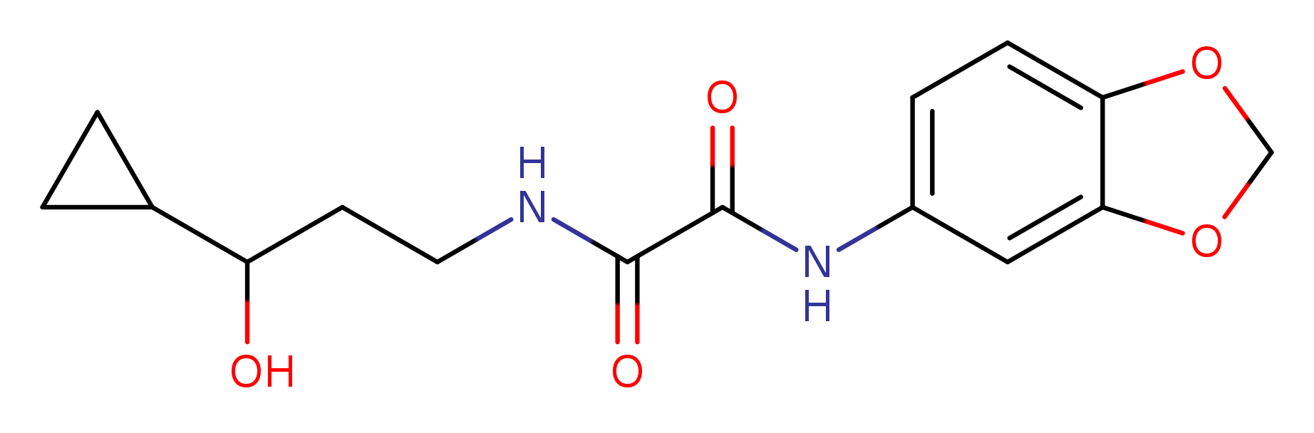 N'-(2H-1,3-benzodioxol-5-yl)-N-(3-cyclopropyl-3-hydroxypropyl)ethanediamide