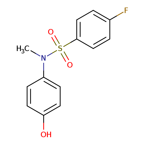 4-fluoro-N-(4-hydroxyphenyl)-N-methylbenzene-1-sulfonamide