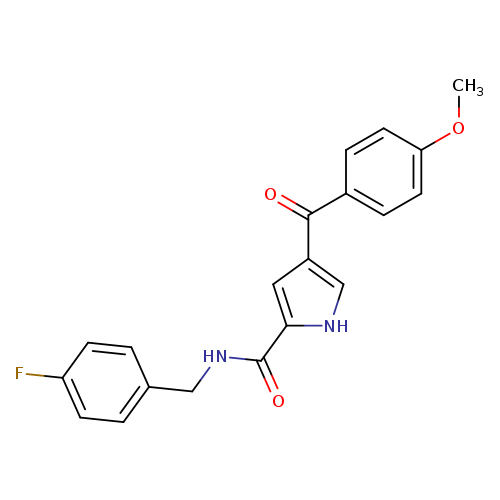 N-[(4-fluorophenyl)methyl]-4-(4-methoxybenzoyl)-1H-pyrrole-2-carboxamide
