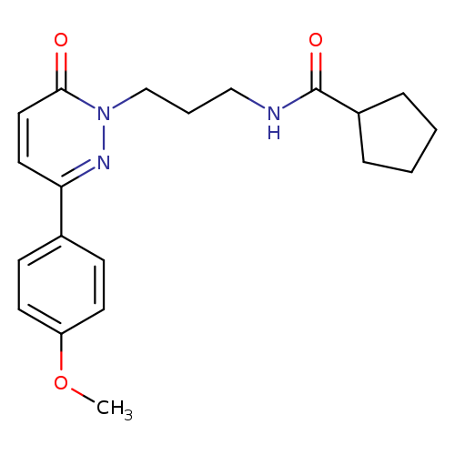 N-{3-[3-(4-methoxyphenyl)-6-oxo-1,6-dihydropyridazin-1-yl]propyl}cyclopentanecarboxamide