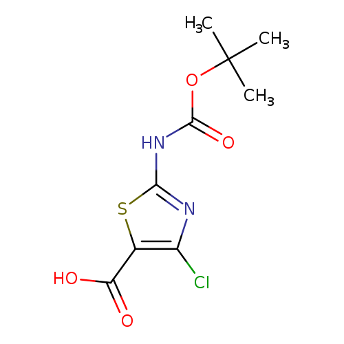 2-Amino-4-chloro-1,3-thiazole-5-carboxylic acid, 2-boc protected