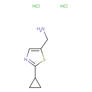 1-(2-cyclopropyl-1,3-thiazol-5-yl)methanamine dihydrochloride