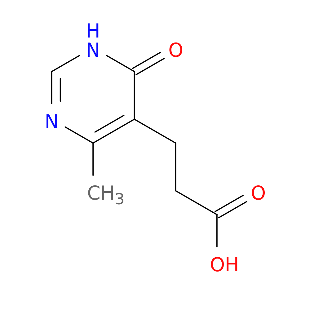 3-(4-methyl-6-oxo-1,6-dihydropyrimidin-5-yl)propanoic acid