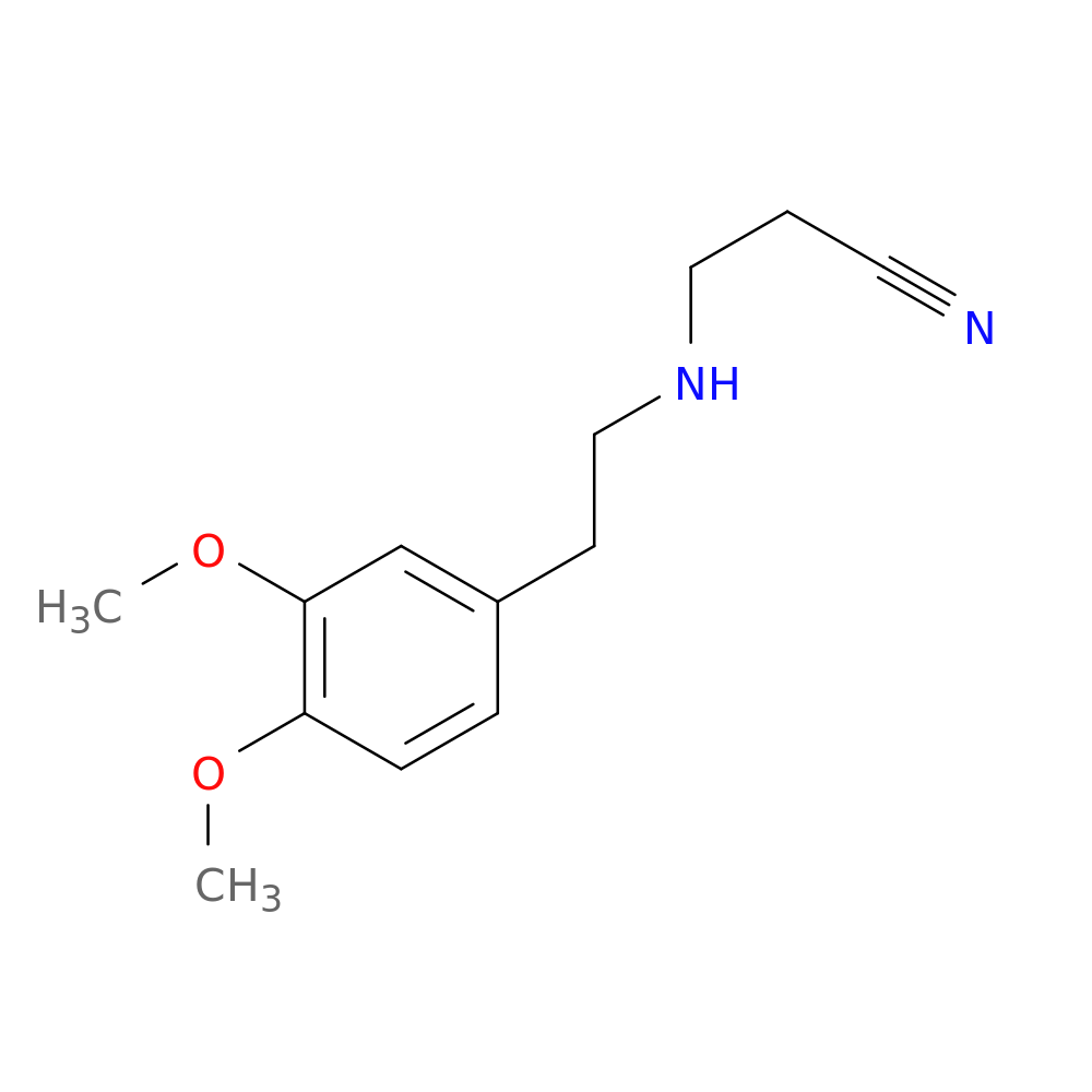 3-((3,4-Dimethoxyphenethyl)amino)propanenitrile